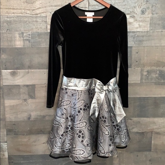 Bonnie Jean Other - Gorgeous Bonnie Jean Black and Silver Dress